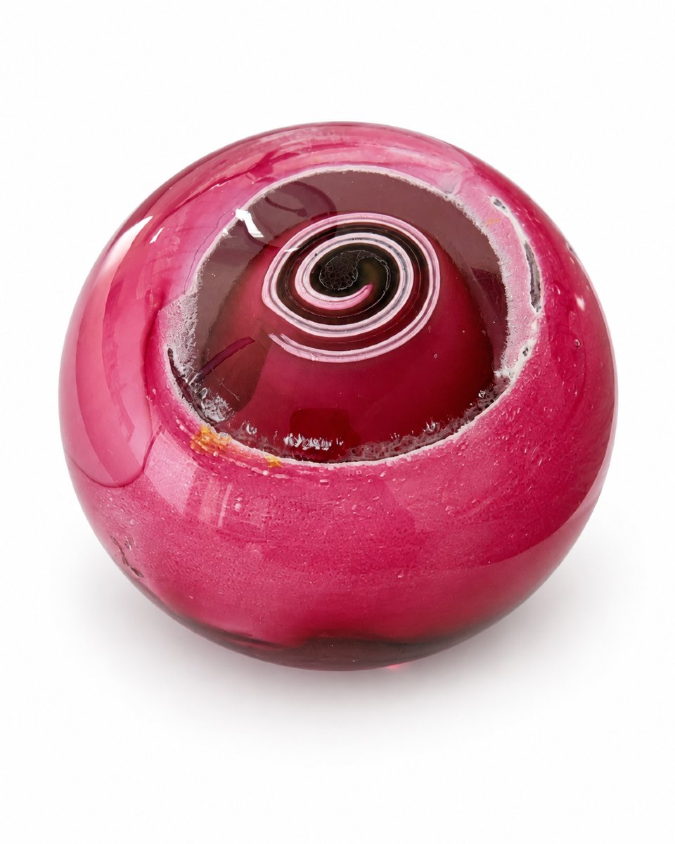 Louis Leloup - Pink Crystal Sulfide With Spiral Design - 2006-photo-3