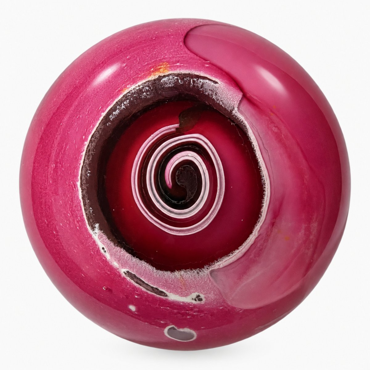 Louis Leloup - Pink Crystal Sulfide With Spiral Design - 2006-photo-4