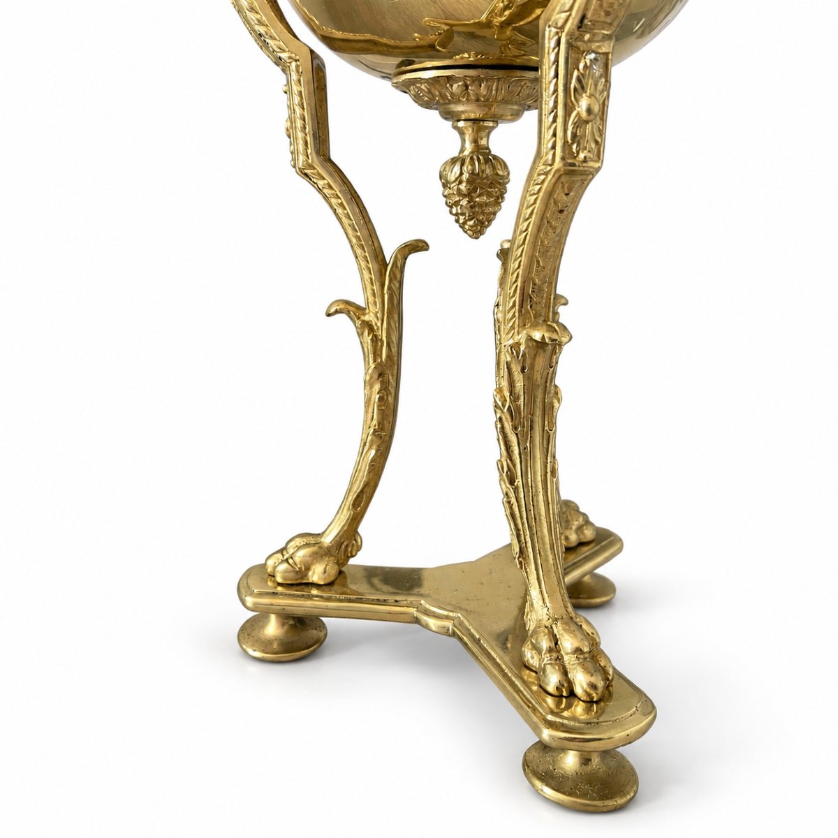 Bronze And Brass Kerosene Lamp - Matador Burner - Late 19th Century-photo-3