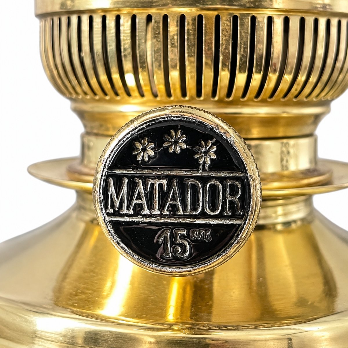 Bronze And Brass Kerosene Lamp - Matador Burner - Late 19th Century-photo-1