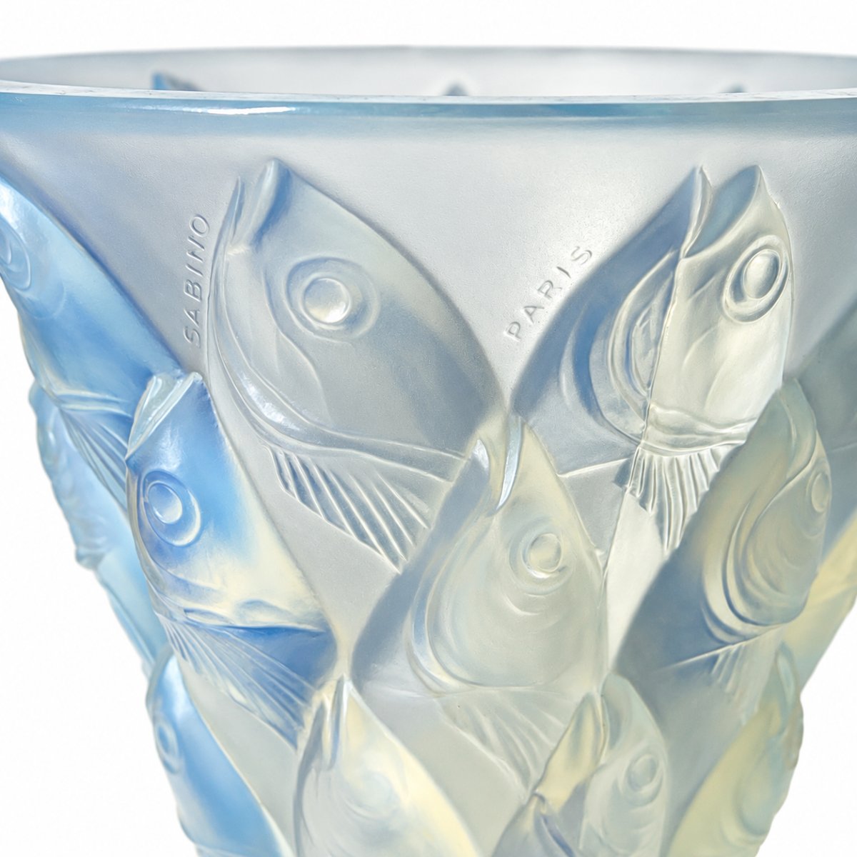 Vase Sabino modèle Carangues en verre opalescent-photo-2