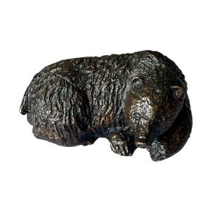 Ours En Bronze Signé Michel Jollet - Bronze animalier