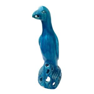 Porcelain Parrot 40 Cm Kangxi Brand - 19th Century Qing Dynasty