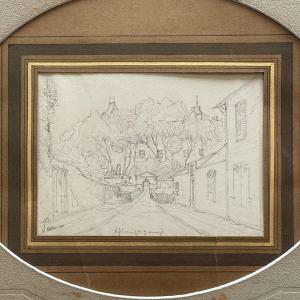 Pencil Drawing, Henri Joseph Harpignies, Vau