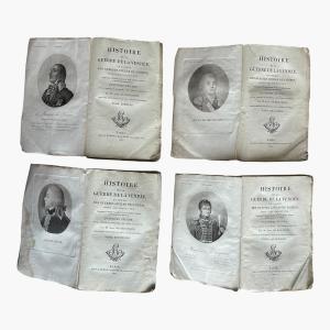 beauchamp - Histoire de la Vendée et des Chouans - 4 tomes 1820 - cartes et portraits