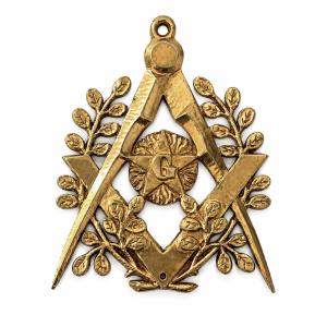 Early 20th-century Brass Masonic Jewelry - Freemasonry