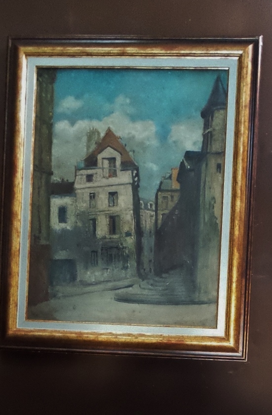 Peinture à l'huile    Vue de Paris-photo-2
