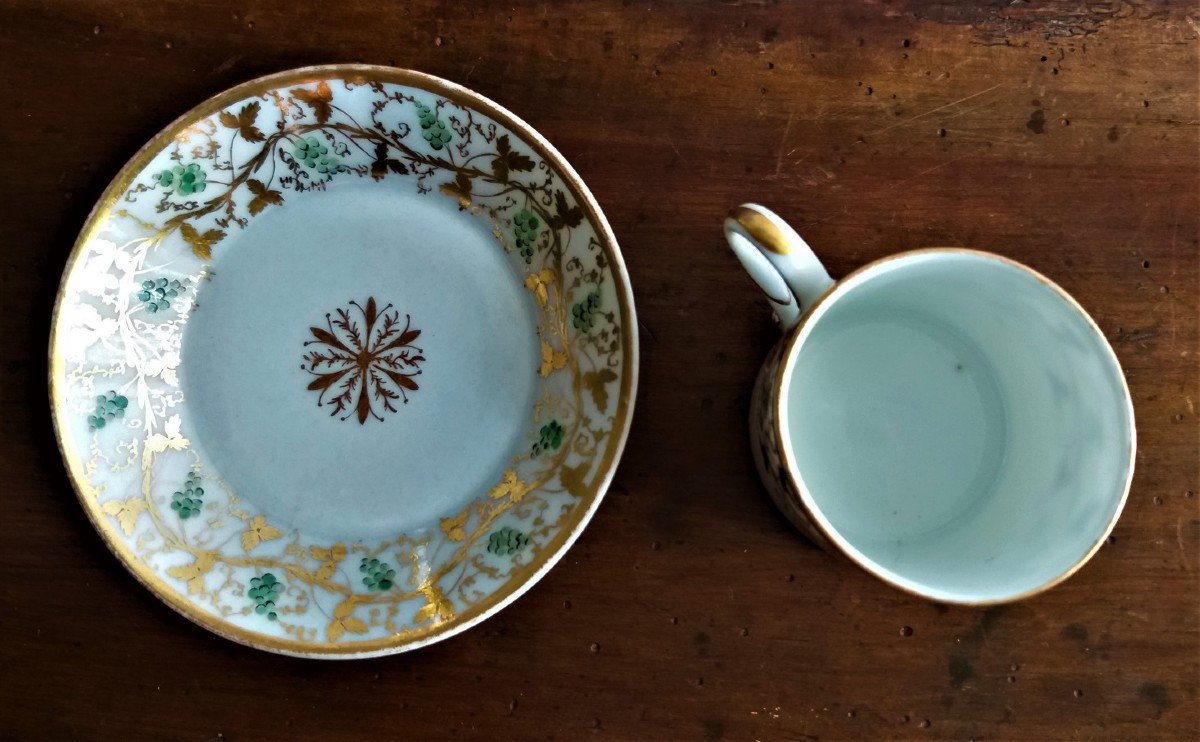 Tasse Litron En Porcelaine De Paris-photo-2