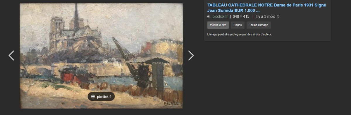 Painting Signed Jean Sumida XX -photo-2