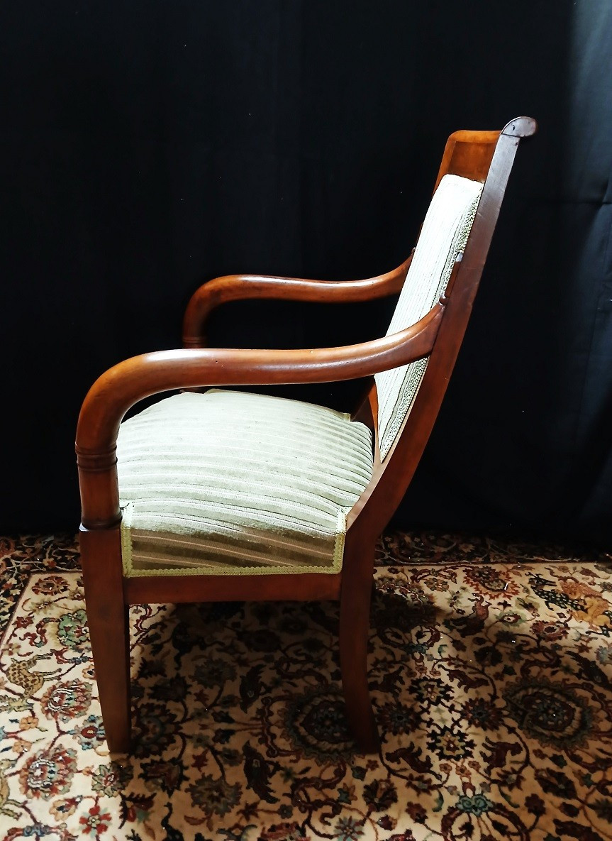Fauteuil Empire En Noyer-photo-2