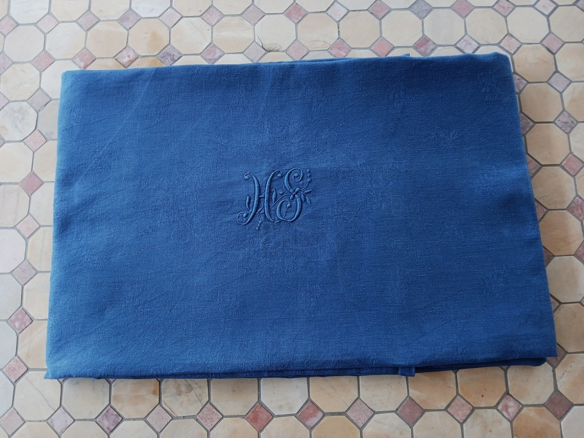 Nappe en damassé XIX