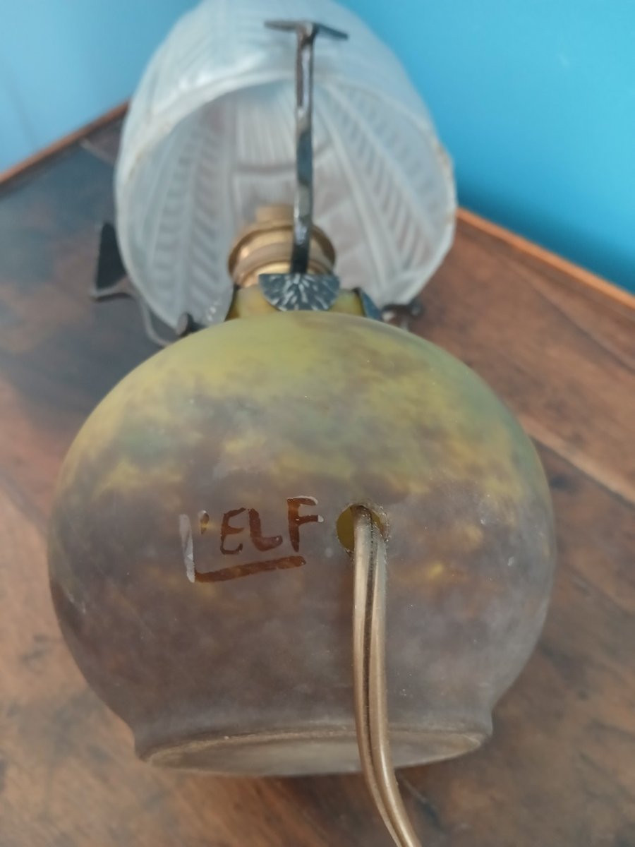 Art Deco Glass Paste Lamp-photo-3
