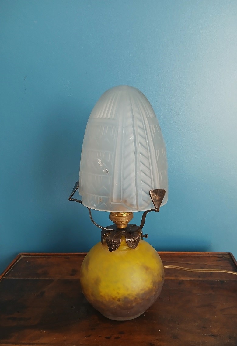 Art Deco Glass Paste Lamp-photo-2