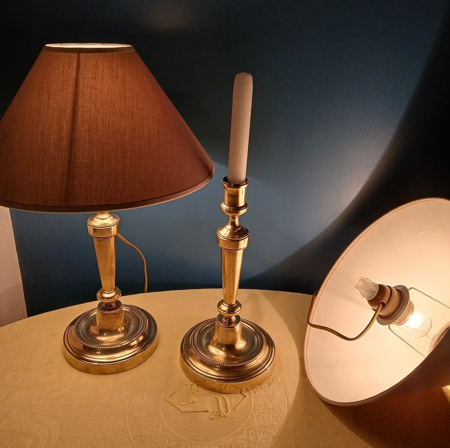 Pair Of Louis XVI Candlesticks-photo-2