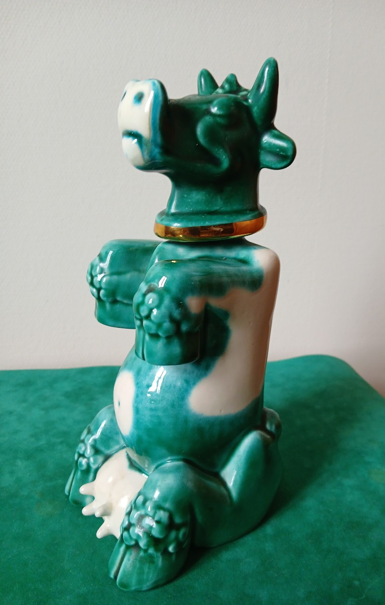 Bouteille en barbotine -photo-4