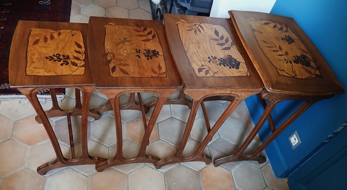 Tables Gigognes Art Nouveau style Majorelle-photo-3