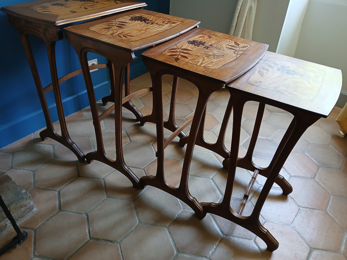 Tables Gigognes Art Nouveau style Majorelle-photo-4