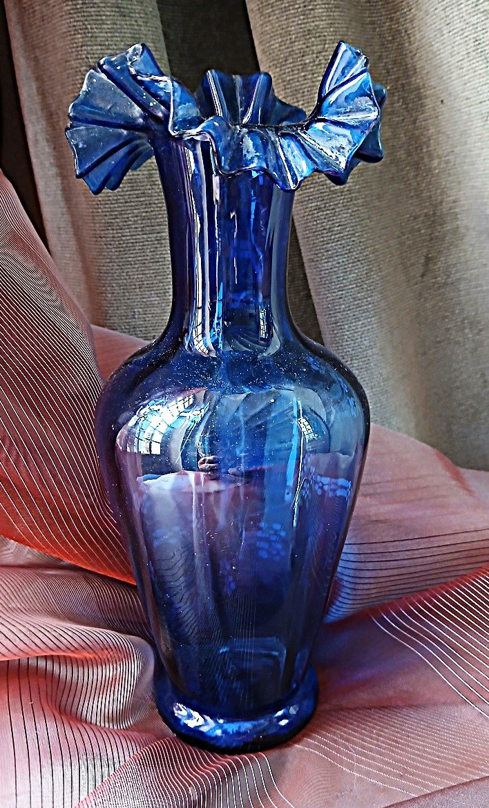 Vase émaillé style Mary Grégory-photo-2