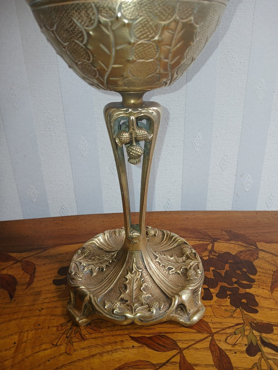 Lampe Art Nouveau style Gallé-photo-2
