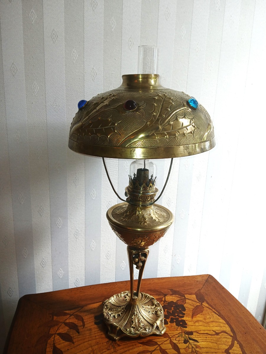Lampe Art Nouveau style Gallé