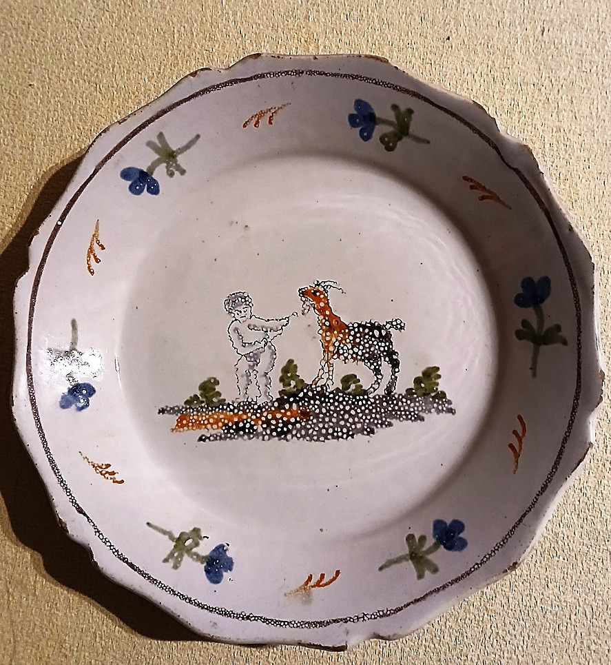 Plate From Nevers, 18th Century