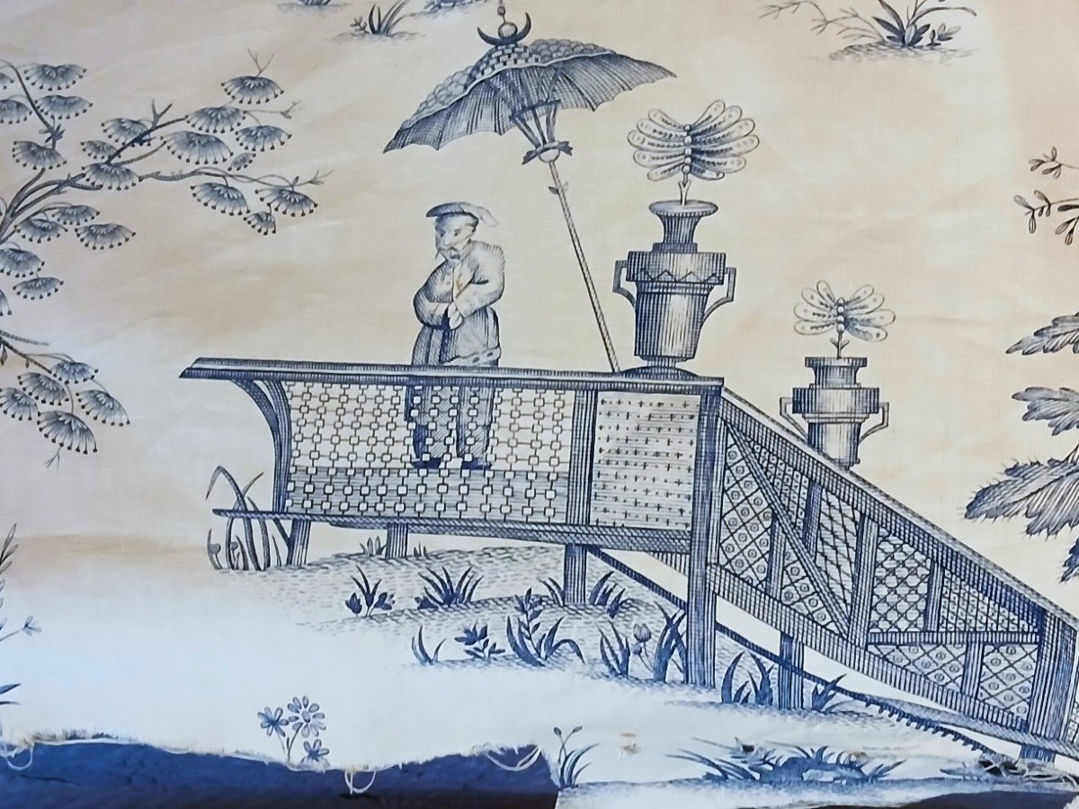 18th-century Toile De Jouy Panel-photo-3