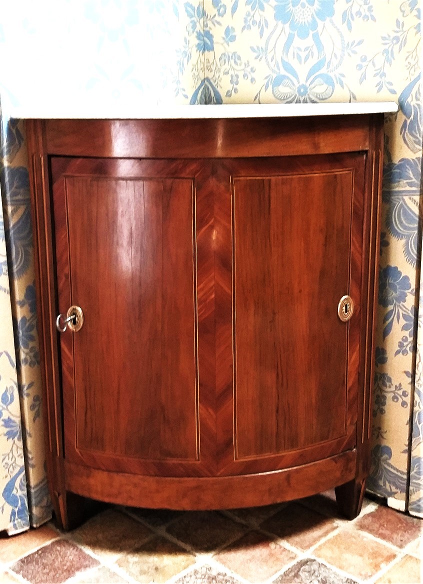 Encoignure Galbée Louis XVI-photo-2