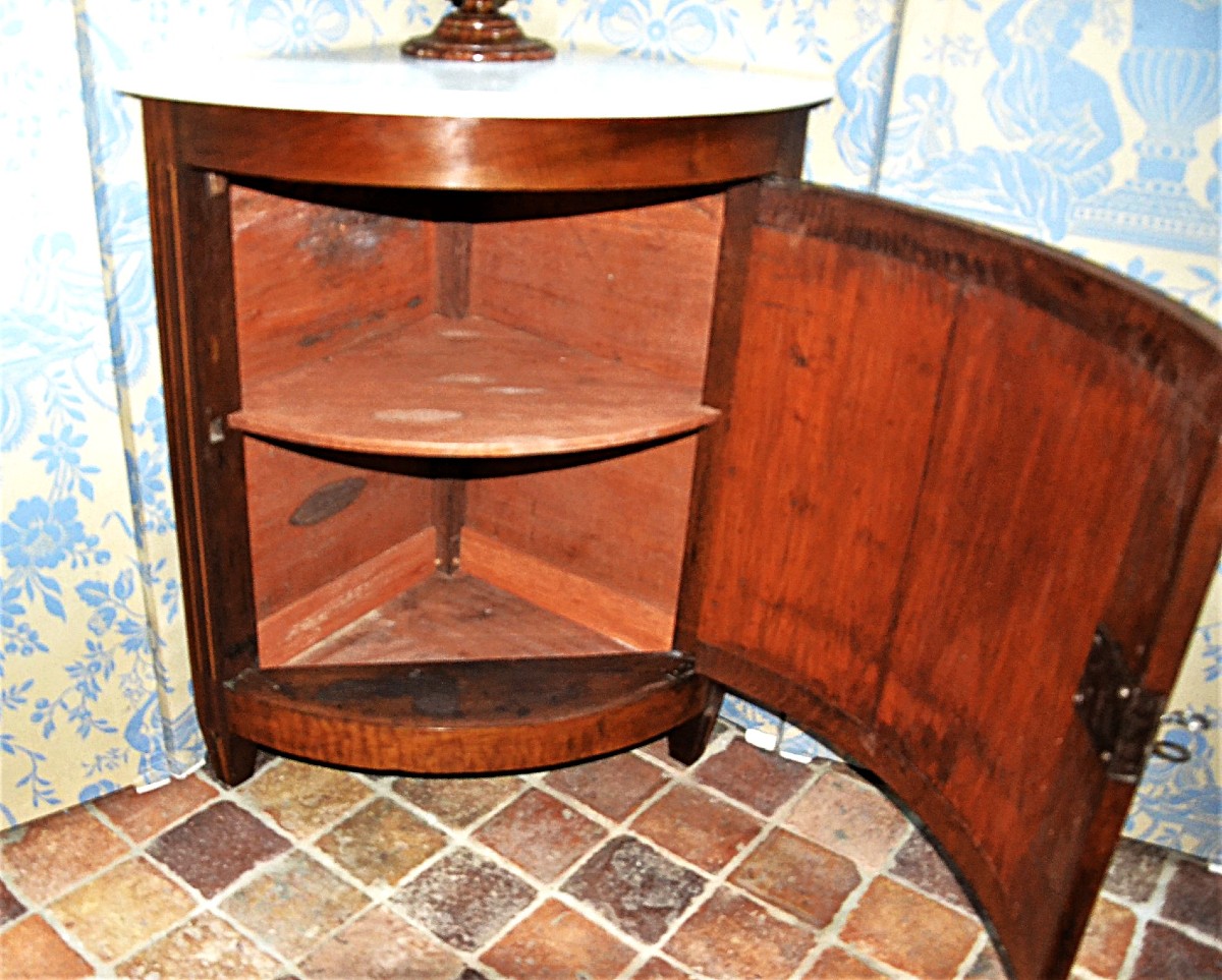 Encoignure Galbée Louis XVI-photo-3