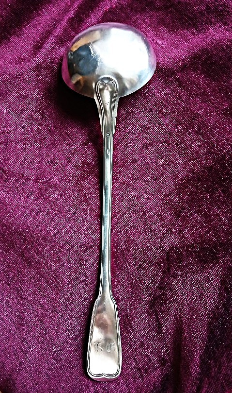 Solid Silver Soup Ladle-photo-1