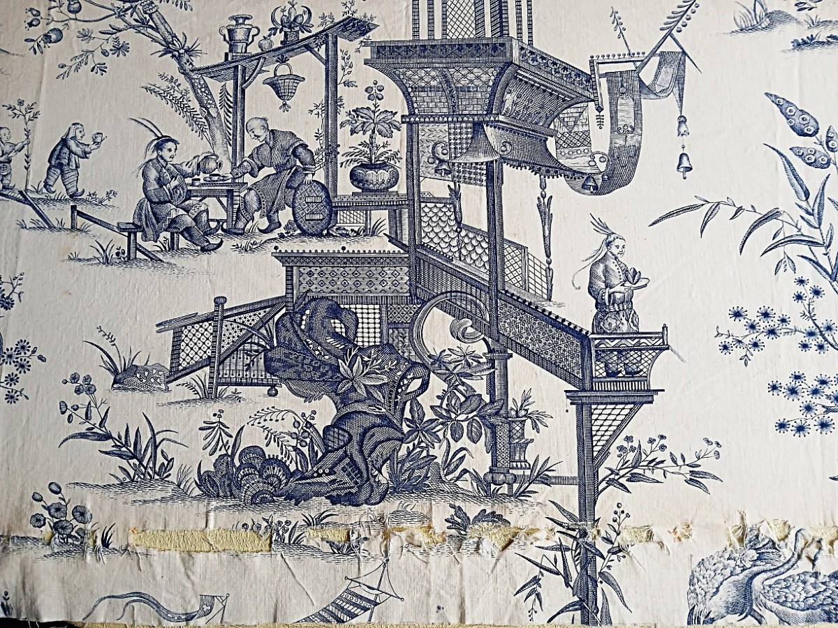 18th Century Toile De Jouy Panel-photo-3