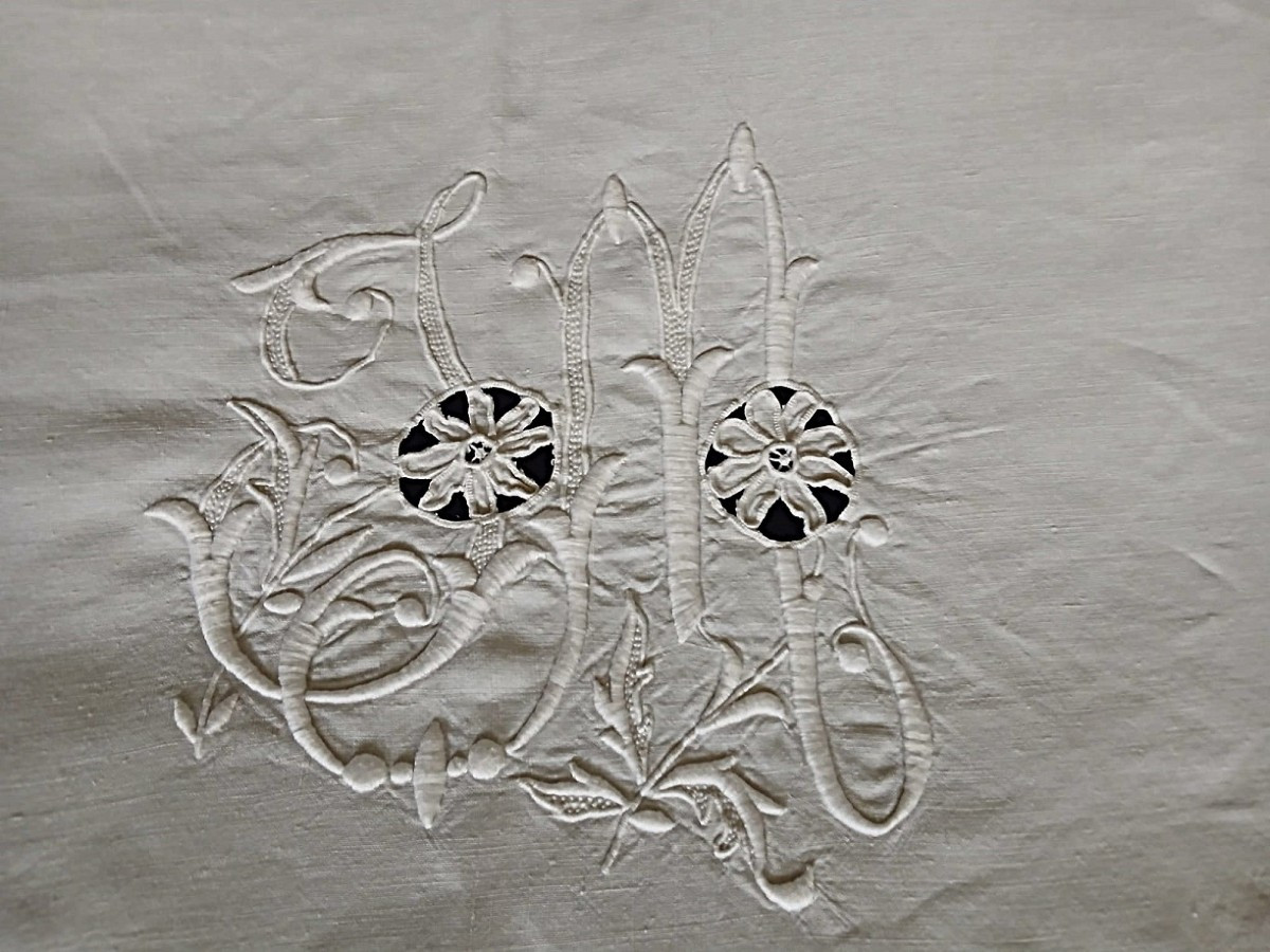 Drap Brodé "Richelieu"-photo-3