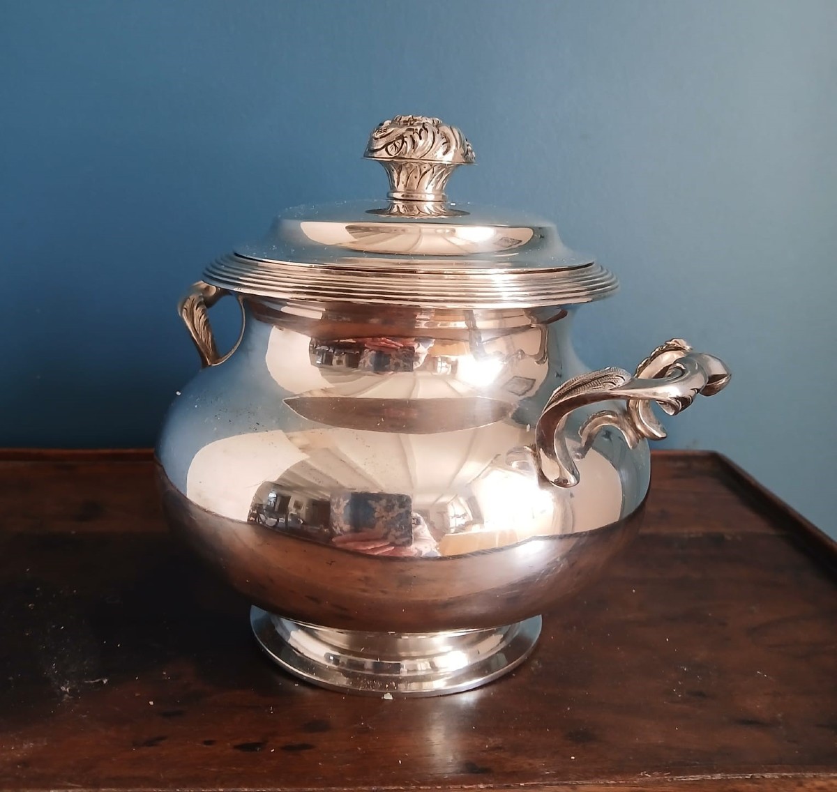 Sucrier en argent massif XIX-photo-7