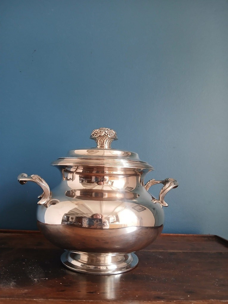 Sucrier en argent massif XIX-photo-8