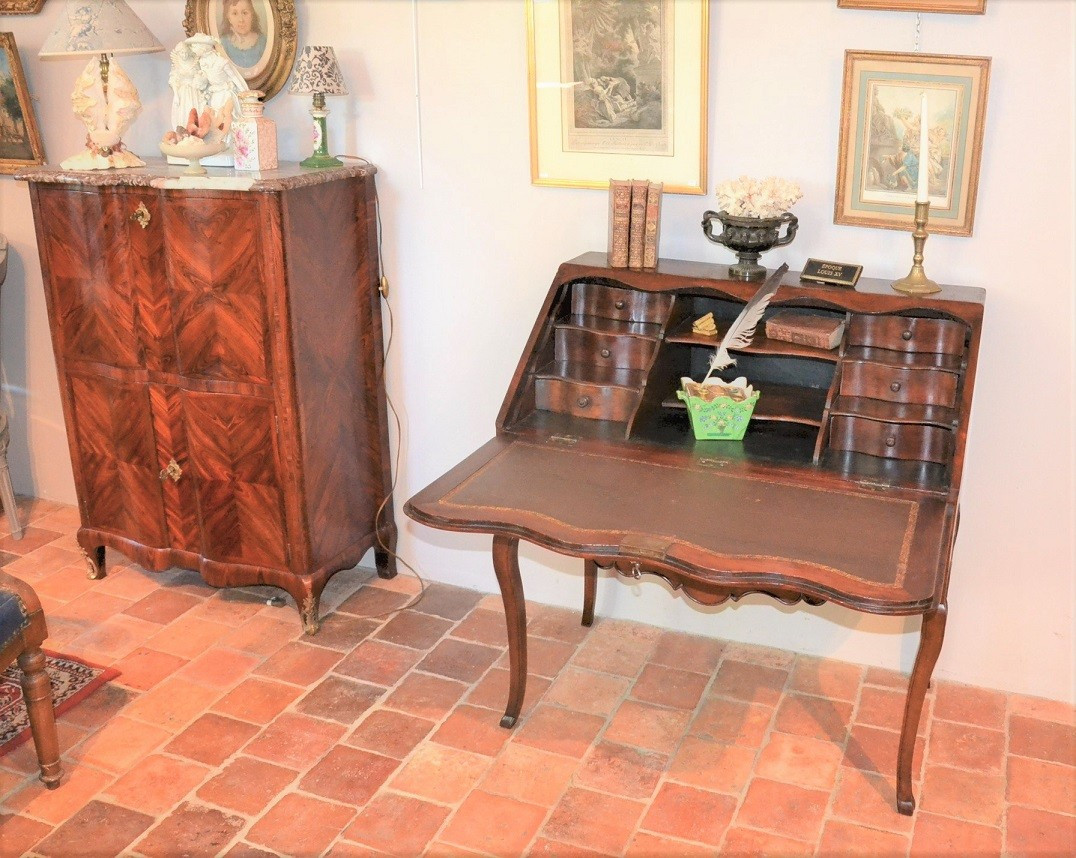 Bureau "Dos d'Âne " Louis XV-photo-8