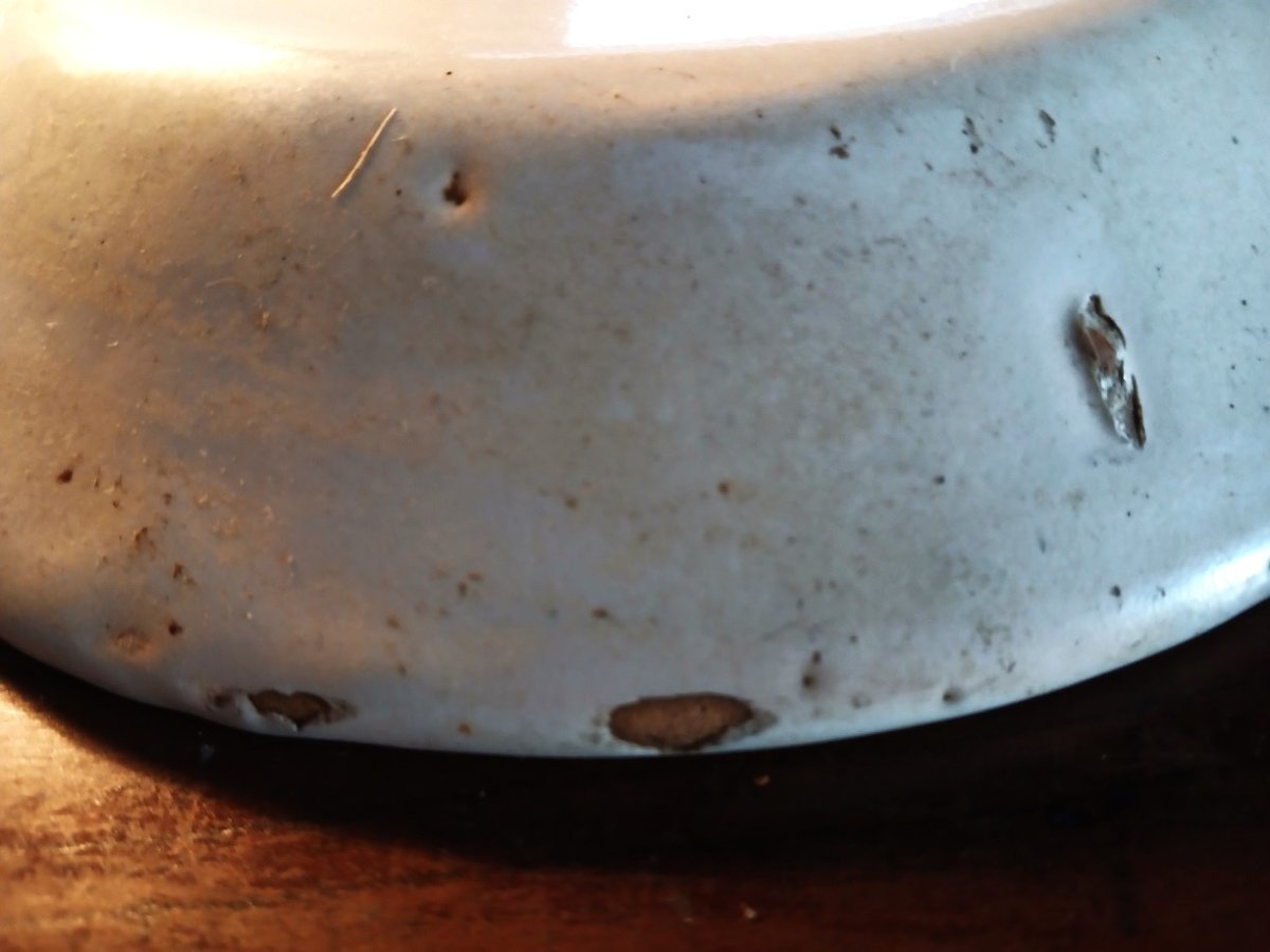 Pair Of Charentaise Earthenware Plates-photo-3