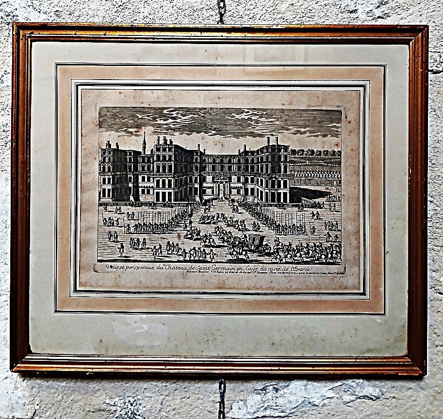 Paire de gravures du Château de St Germain en Laye-photo-2