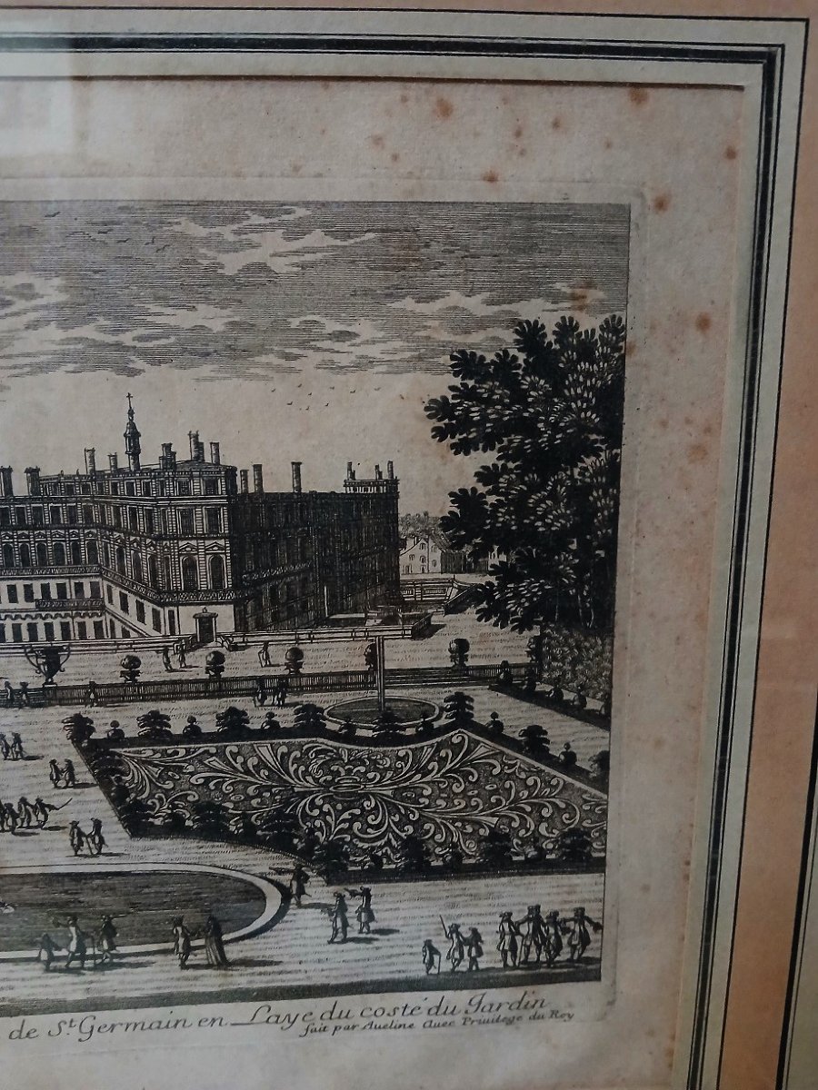 Paire de gravures du Château de St Germain en Laye-photo-4