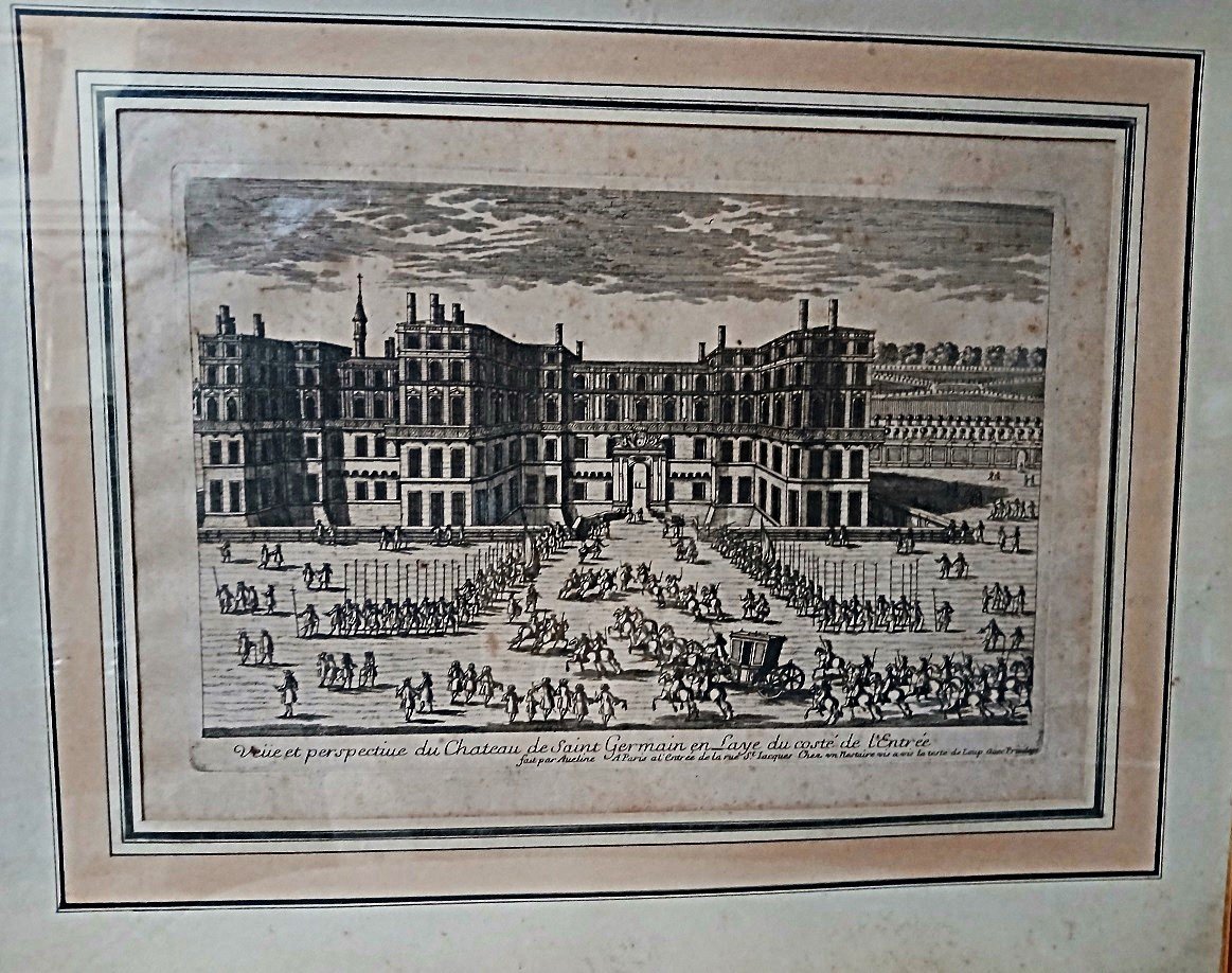 Paire de gravures du Château de St Germain en Laye-photo-5