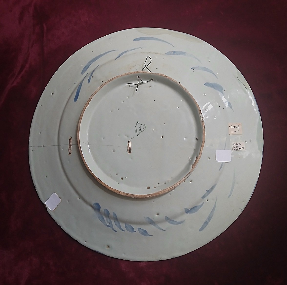 18th-century Savona Earthenware Plate-photo-3