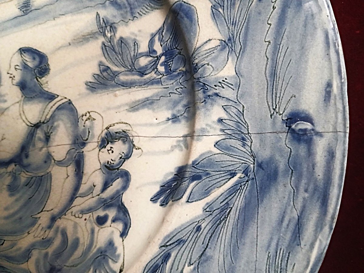18th-century Savona Earthenware Plate-photo-2
