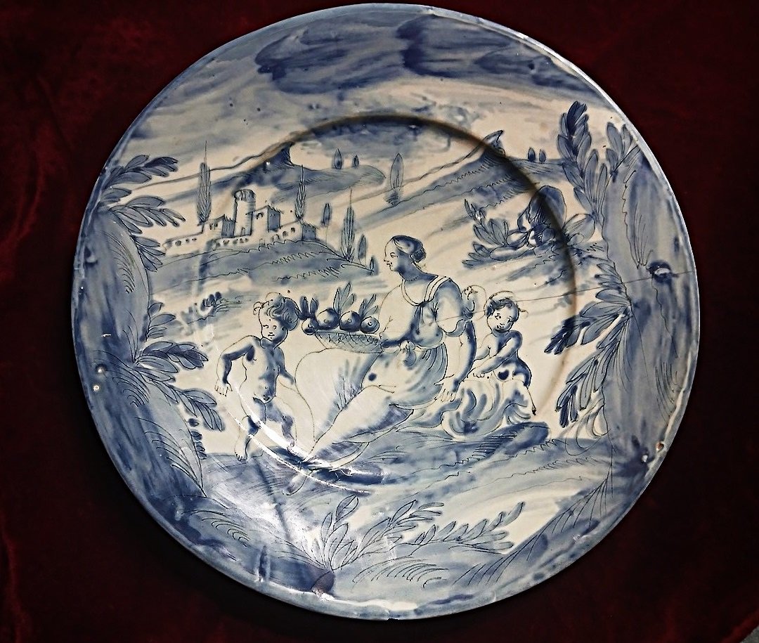 18th-century Savona Earthenware Plate