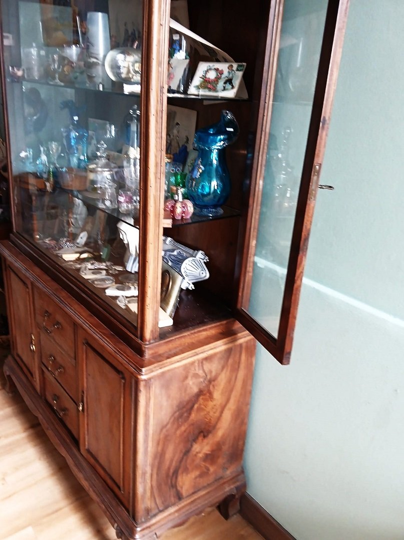 Meuble vitrine en Noyer-photo-2