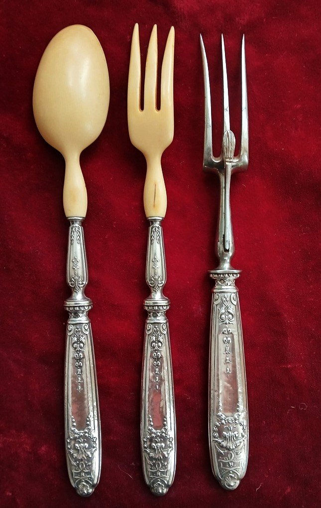 19th-century Serving Cutlery Set-photo-2
