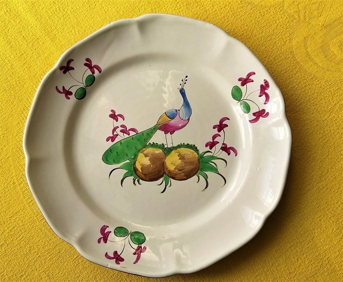 Plate With Peacock Decor From Islettes-photo-1