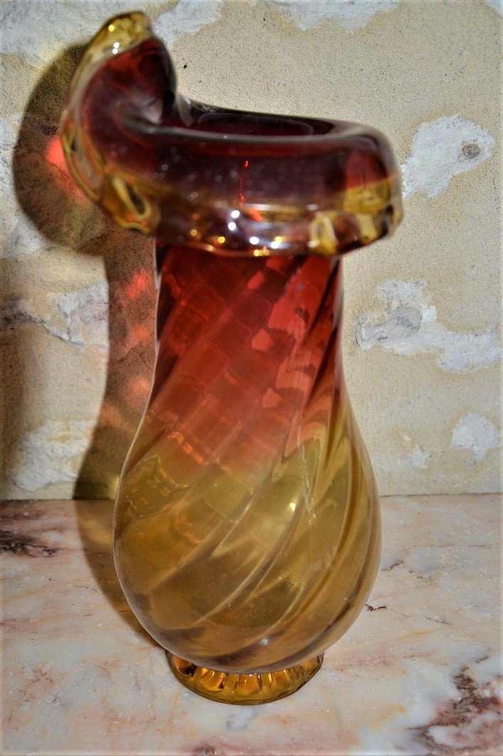 Vase En Verre Soufflé-photo-3