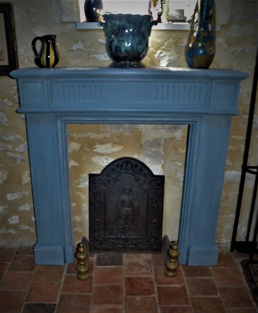 Louis XVI Wooden Fireplace-photo-2