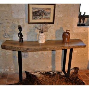 Console En Noyer Massif