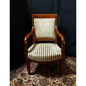 Fauteuil Empire En Noyer