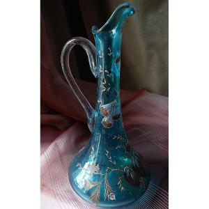 Enameled Glass Ewer