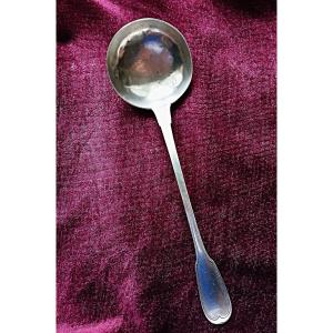 Ladle With A Solid Silver Mesh, Early 19th Century 